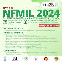 poster advertising the Philippine Association for Media and Information Literacy conference